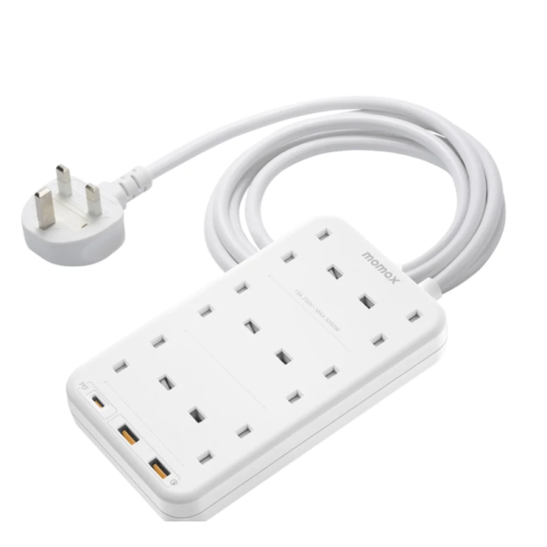 Momax ONEPLUG 6-Outlet Cube Extension Socket With USB Momax ONEPLUG 6-Outlet Cube Extension Socket With USB